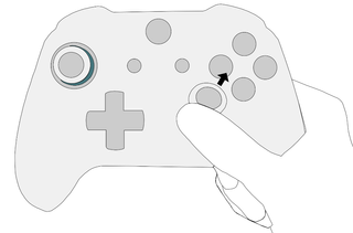 An illustration of a game controller.